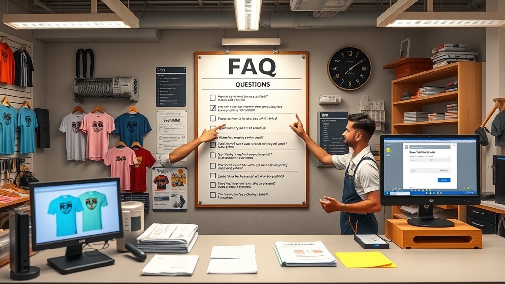 שאלות נפוצות על הדפסת לוגו על חולצות