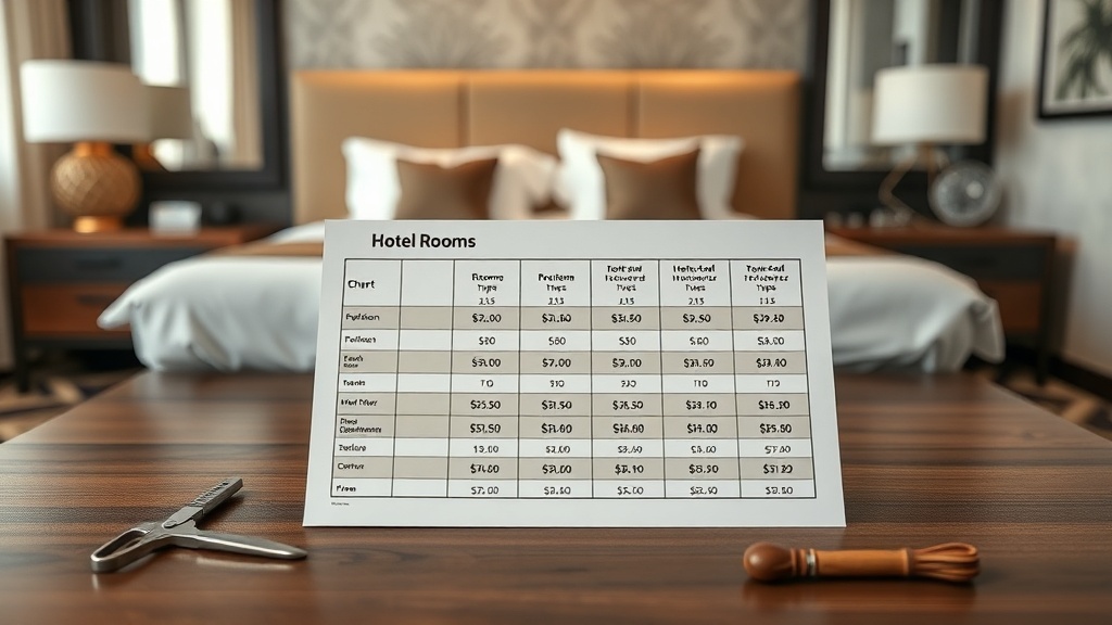 סוגי חדרים ומחירים – טבלה מסודרת